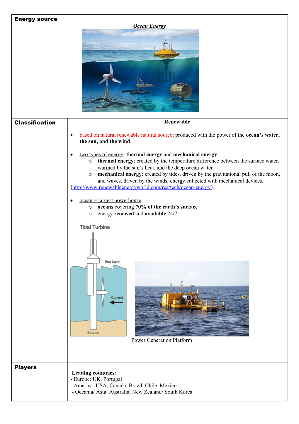 Two Types of Energy: Thermal Energy and Mechanical Energy