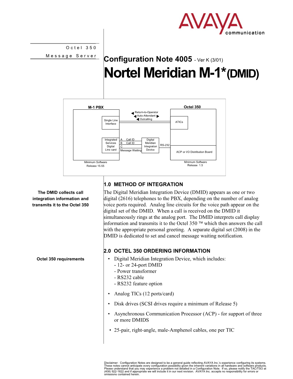 Nortel Meridian M-1* Confidential1