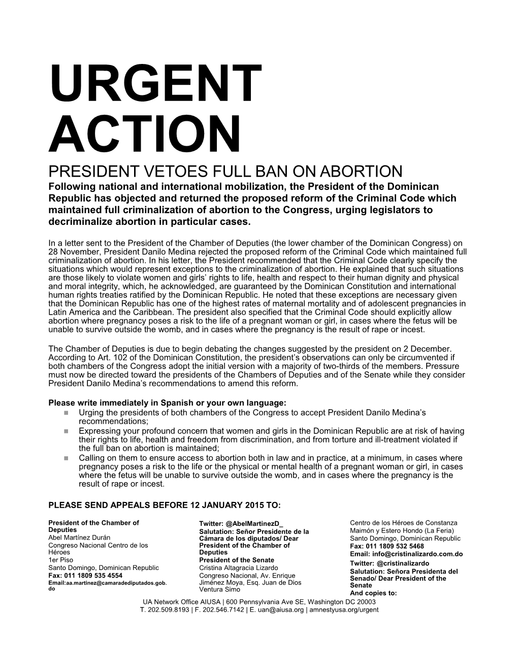 President Vetoes Full Ban on Abortion