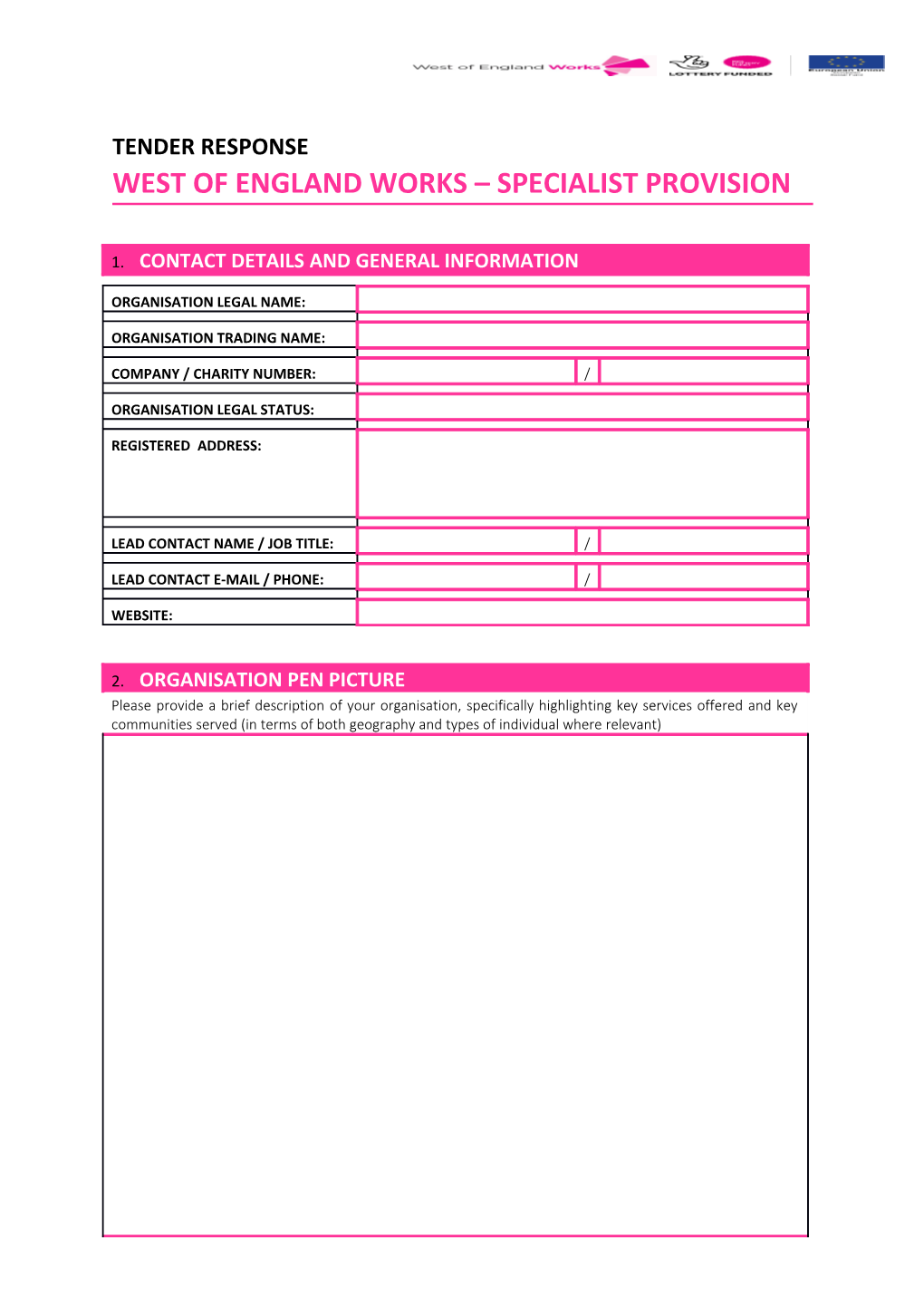 West of England Works Specialist Provision