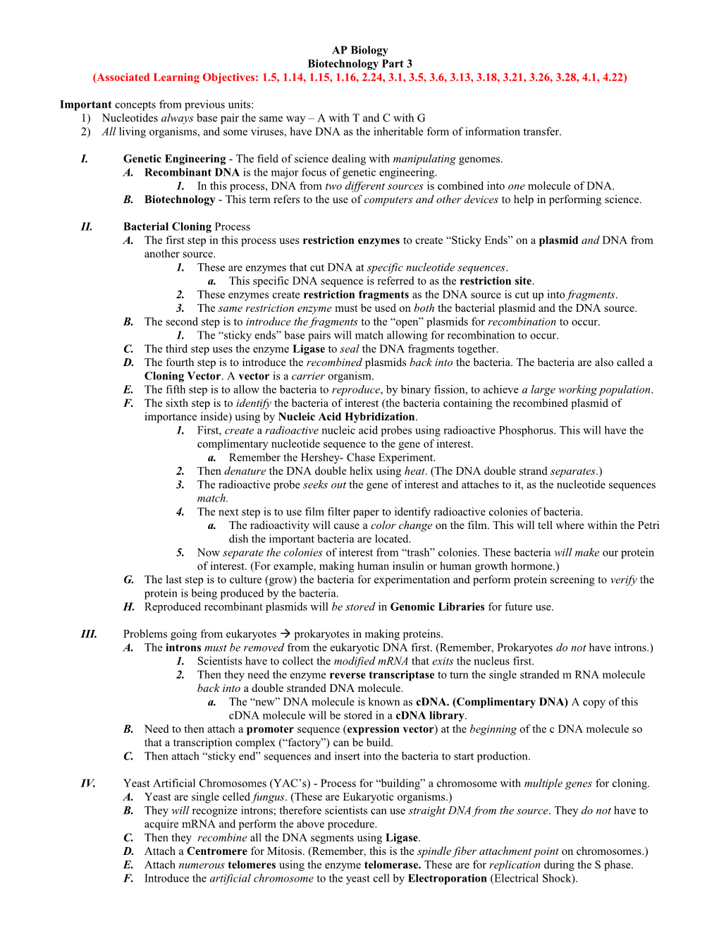 Biotechnology Part 3