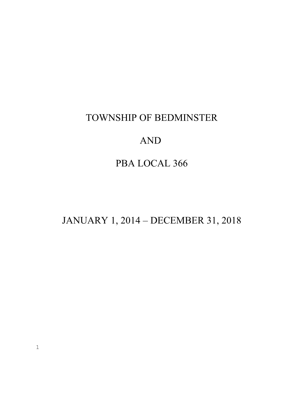 Township of Bedminster