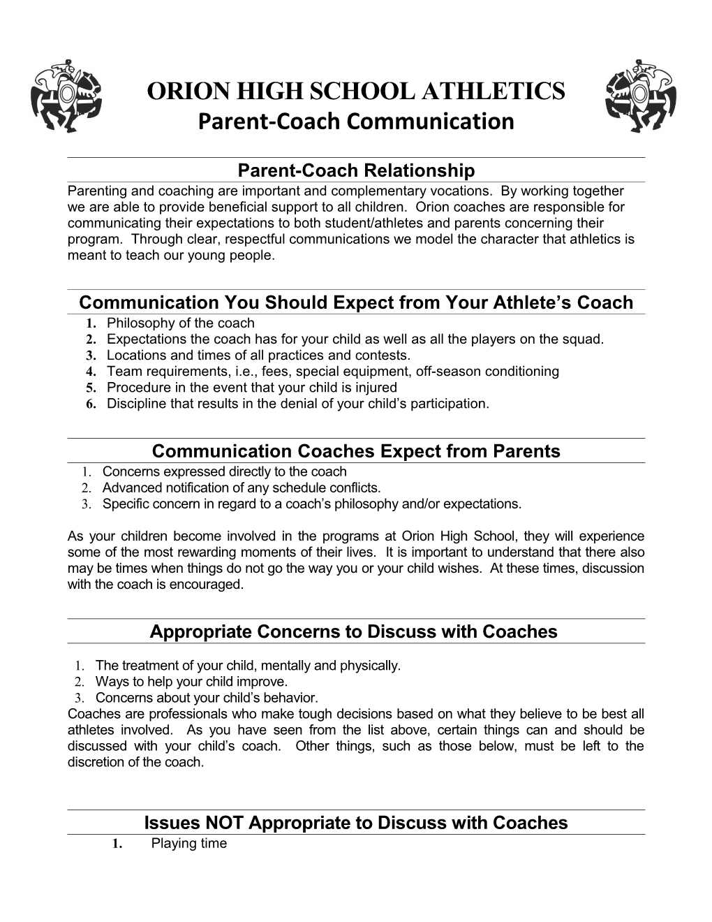 Communication You Should Expect from Your Athlete S Coach