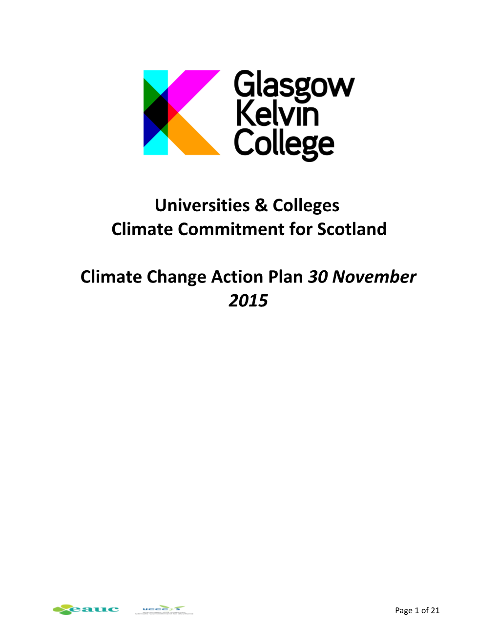 Climate Commitment for Scotland