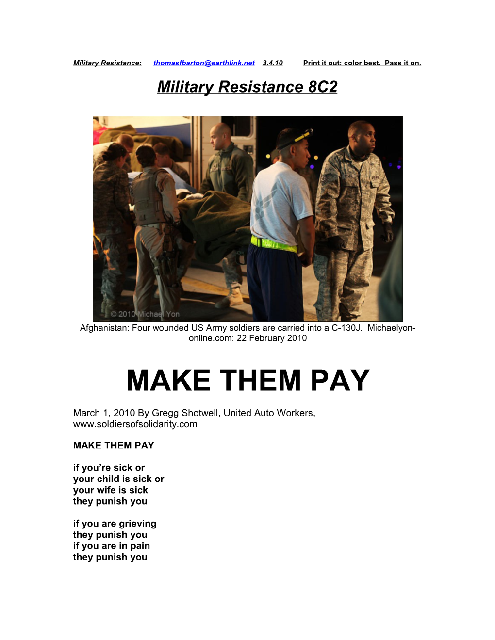 Military Resistance 8C2