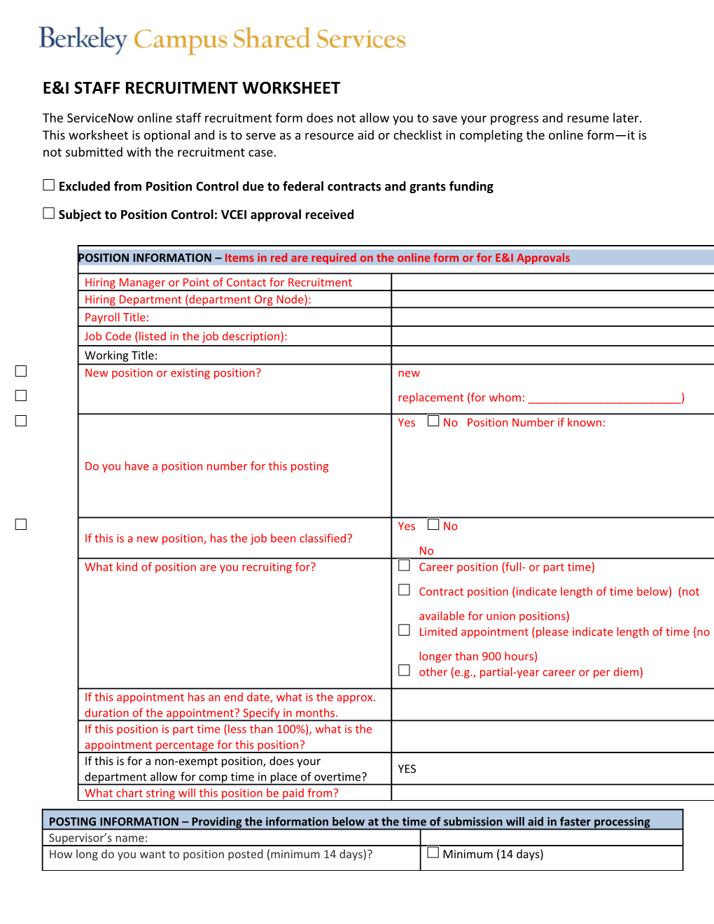 Excluded from Position Control Due to Federal Contracts and Grants Funding