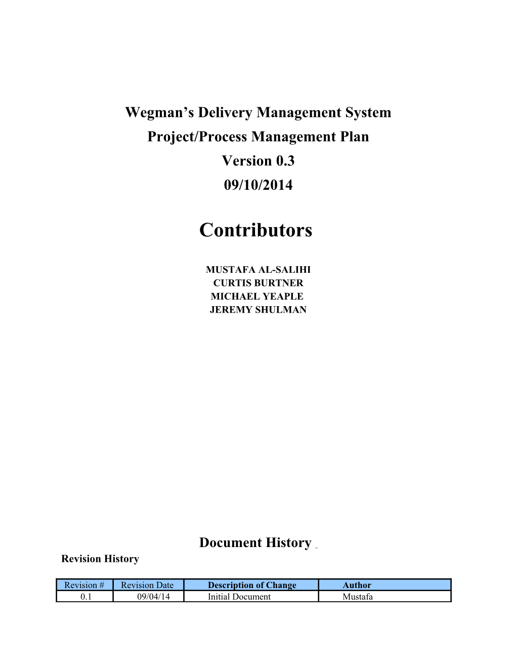 Wegman S Delivery Management System