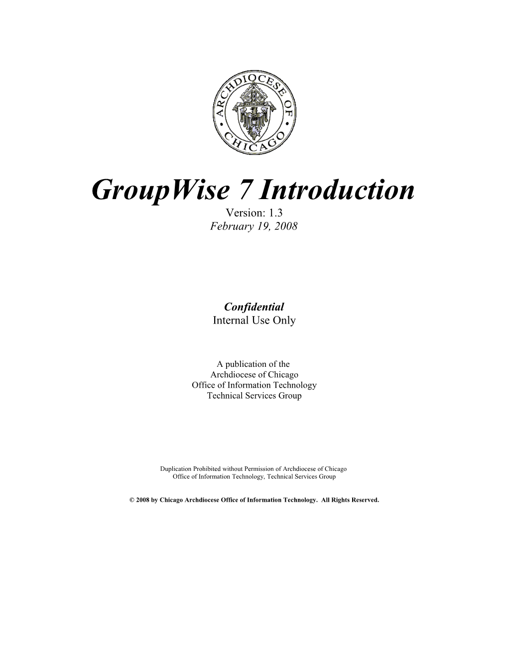 Groupwise 7 Introduction