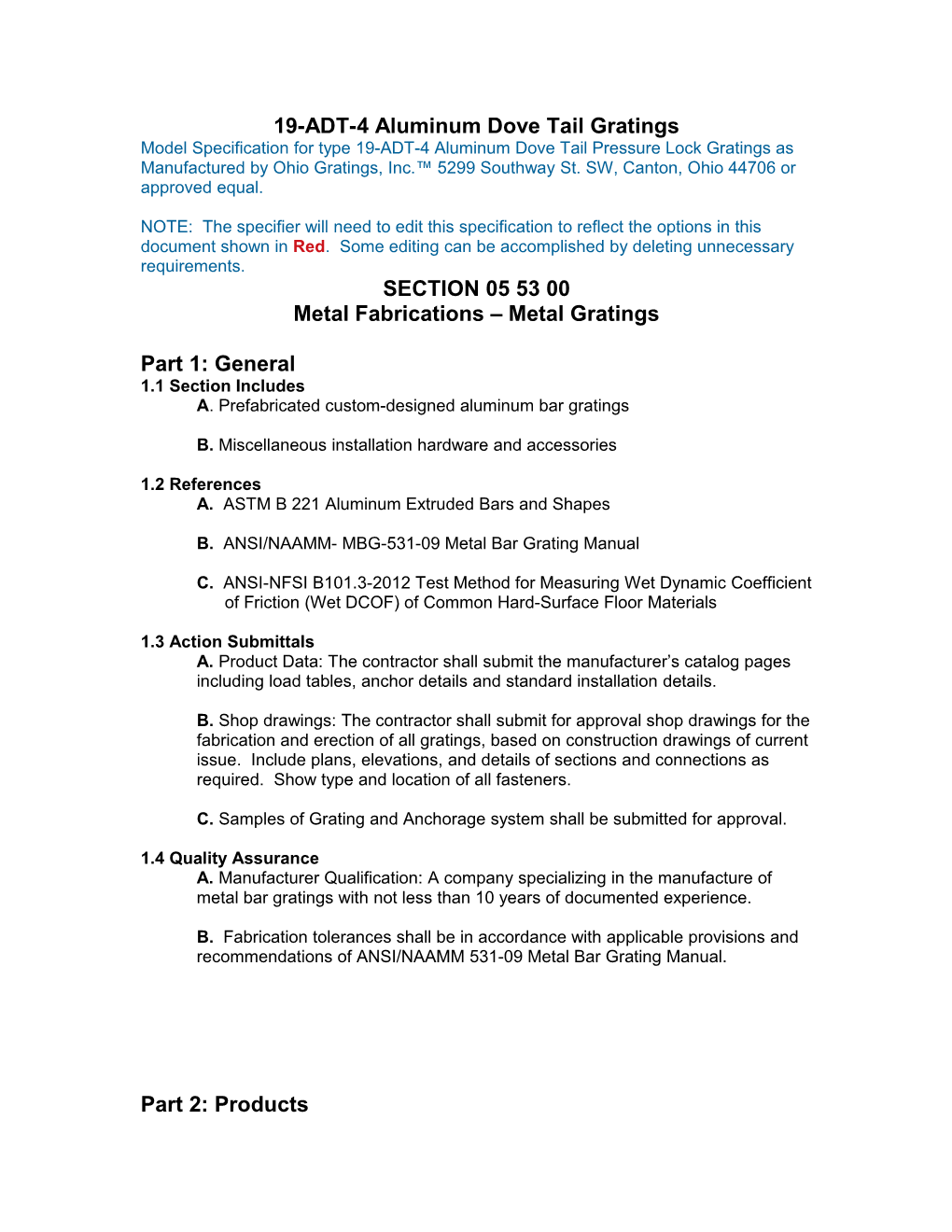 19-ADT-4 Aluminumdove Tailgratings