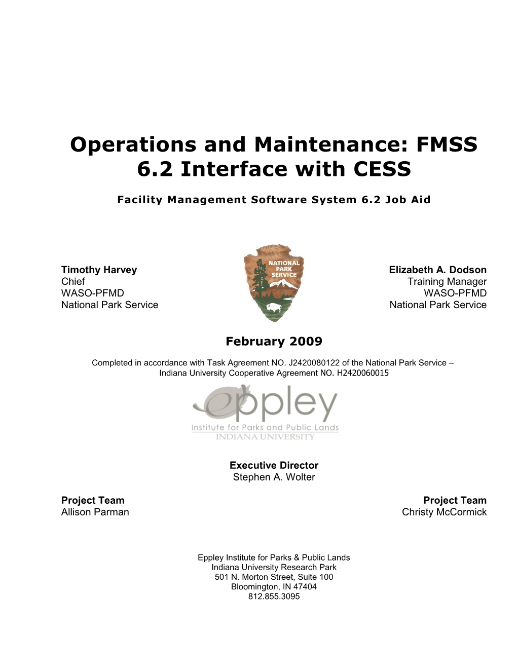 Operations and Maintenance: FMSS 6