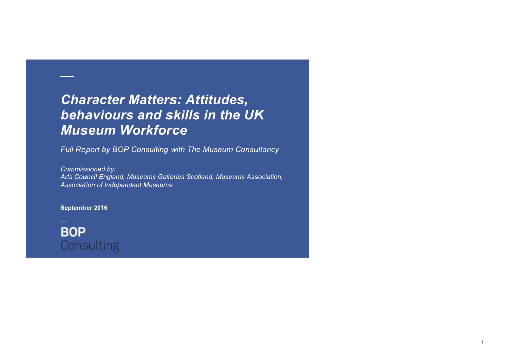 2.Attitudes, Behaviours and Skills for the Future Museum Workforce
