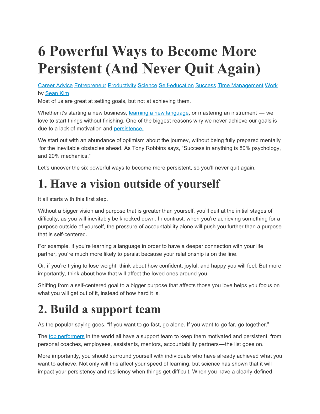 6 Powerful Ways to Become More Persistent (And Never Quit Again)