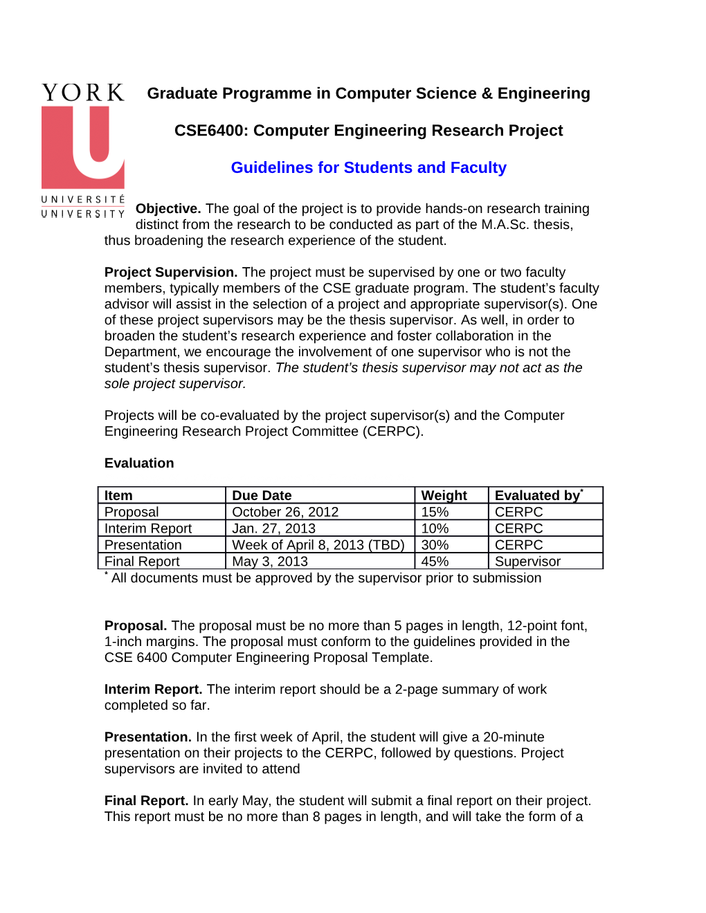 CSE6400: Computer Engineering Research Project