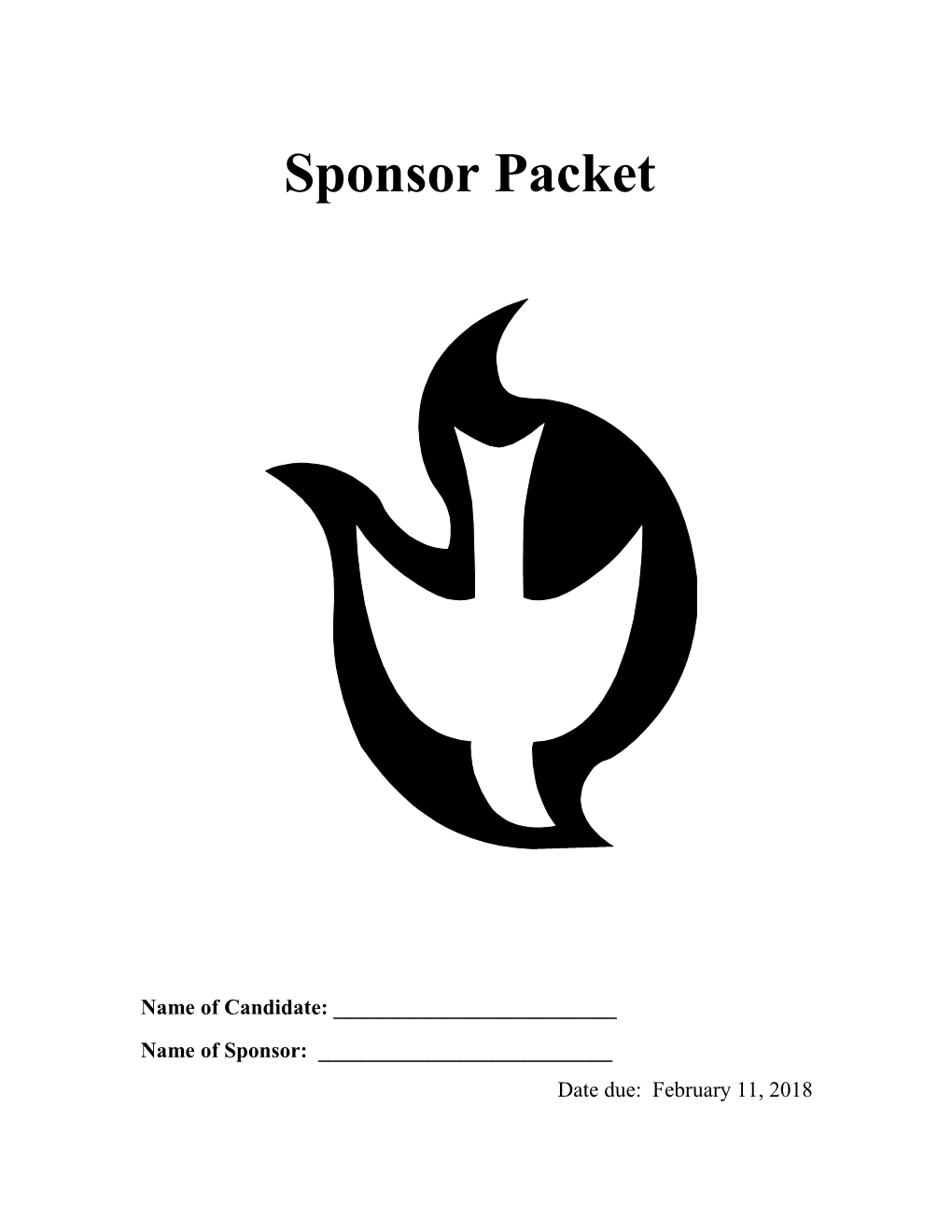 Sponsor Packet