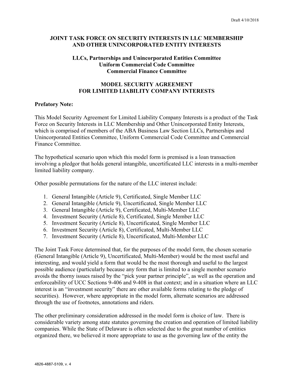 Llcs, Partnerships and Unincorporated Entities Committee