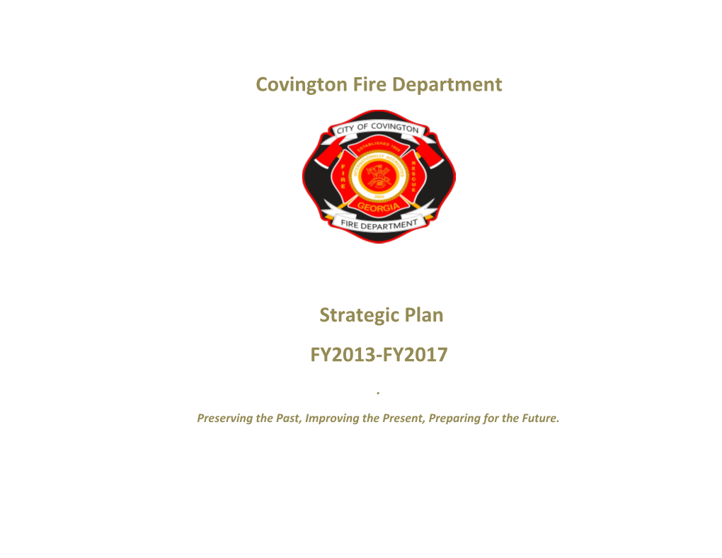 CFD Strategic Plan