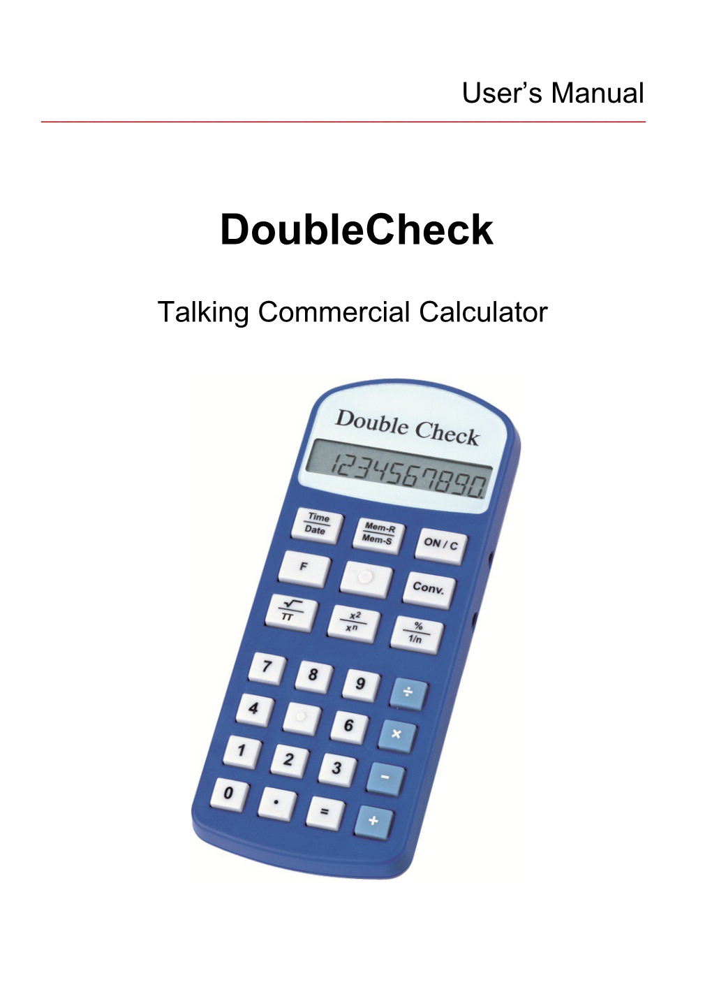 Talking Commercial Calculator