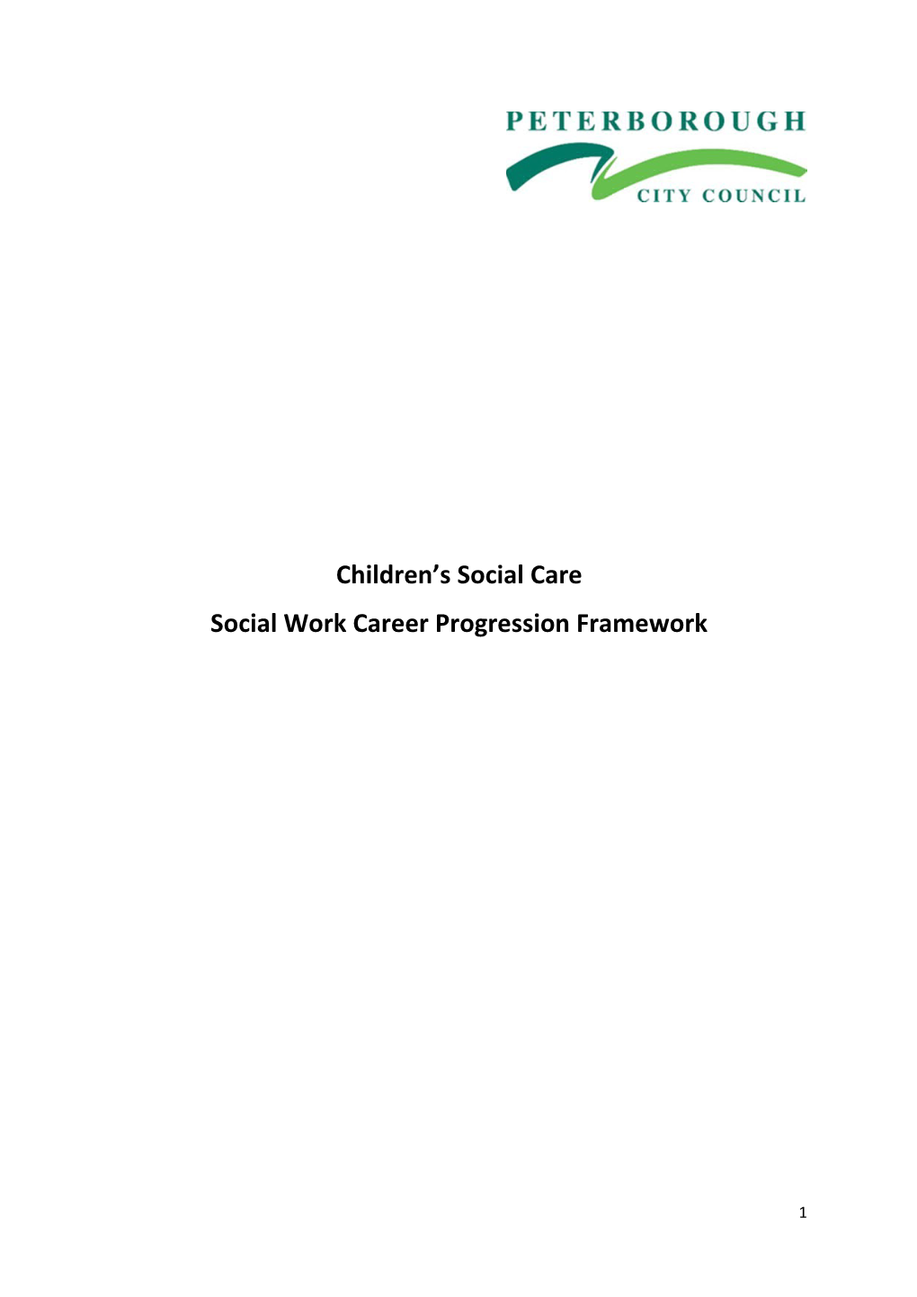 Social Work Career Progression Framework
