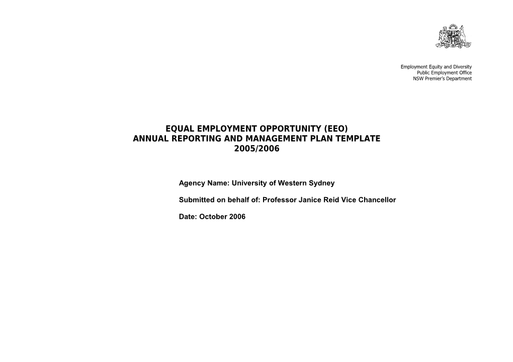 Employment Equity and Diversity