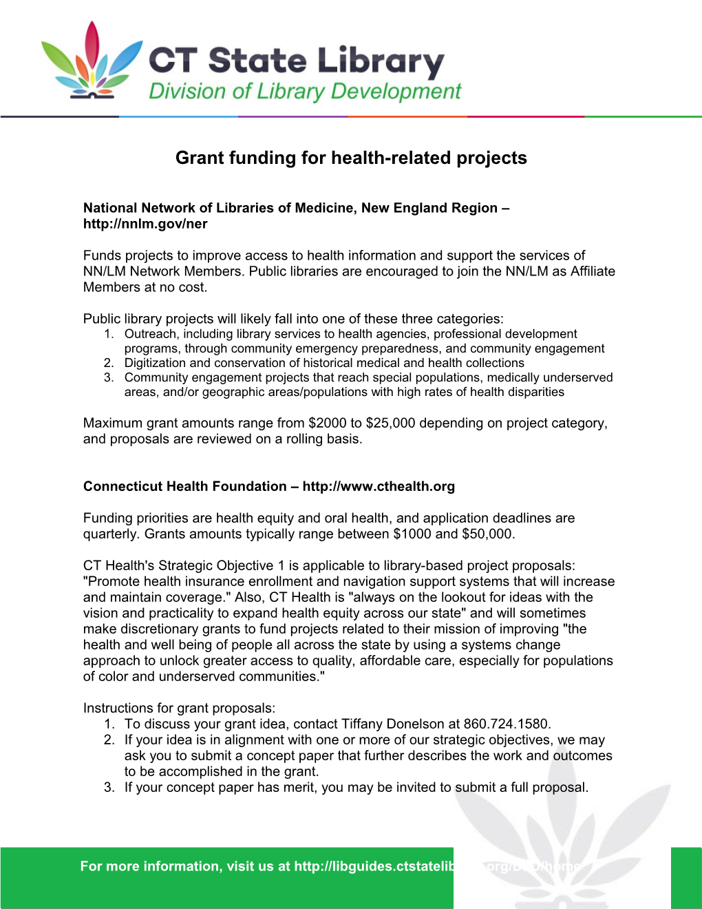Grant Funding for Health-Related Projects