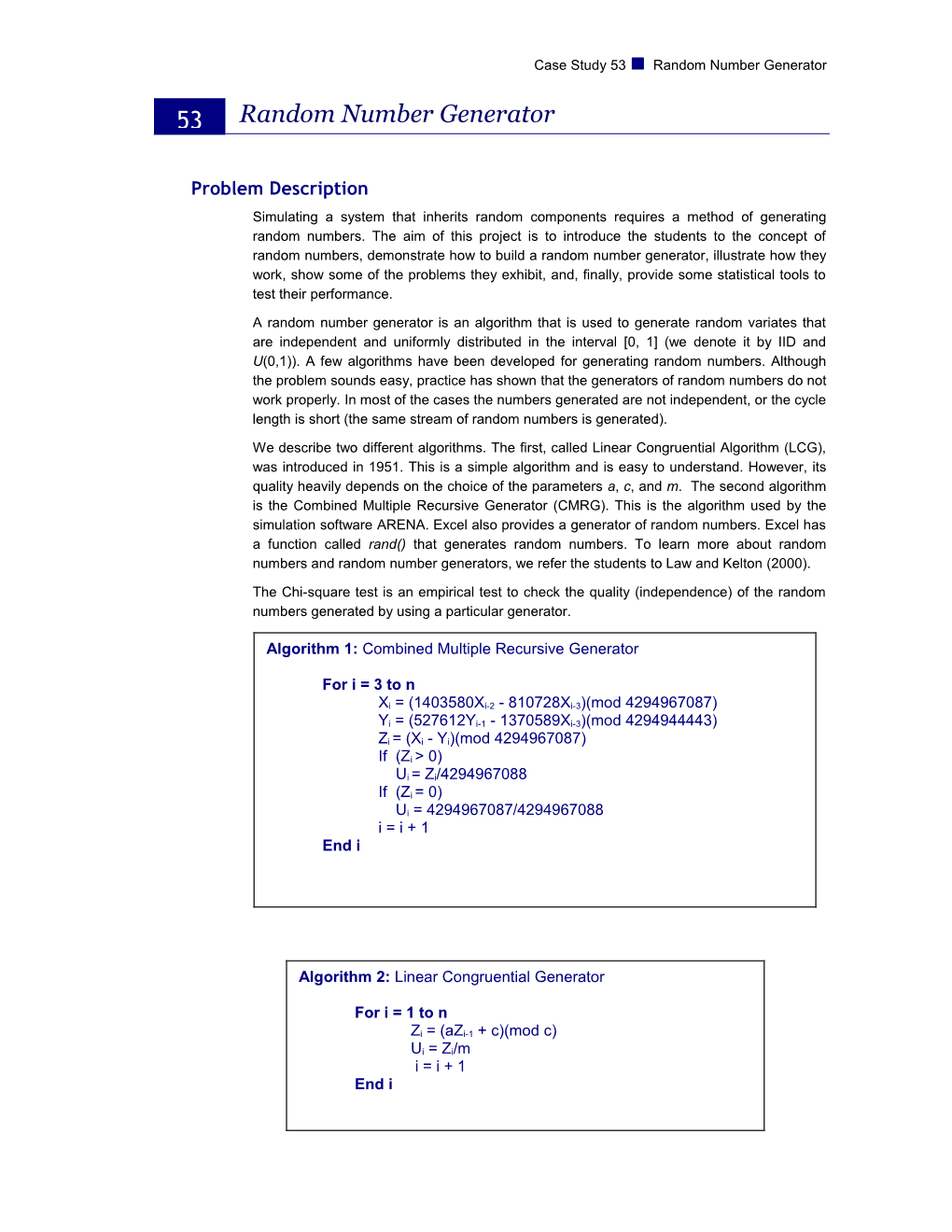 Random Number Generator