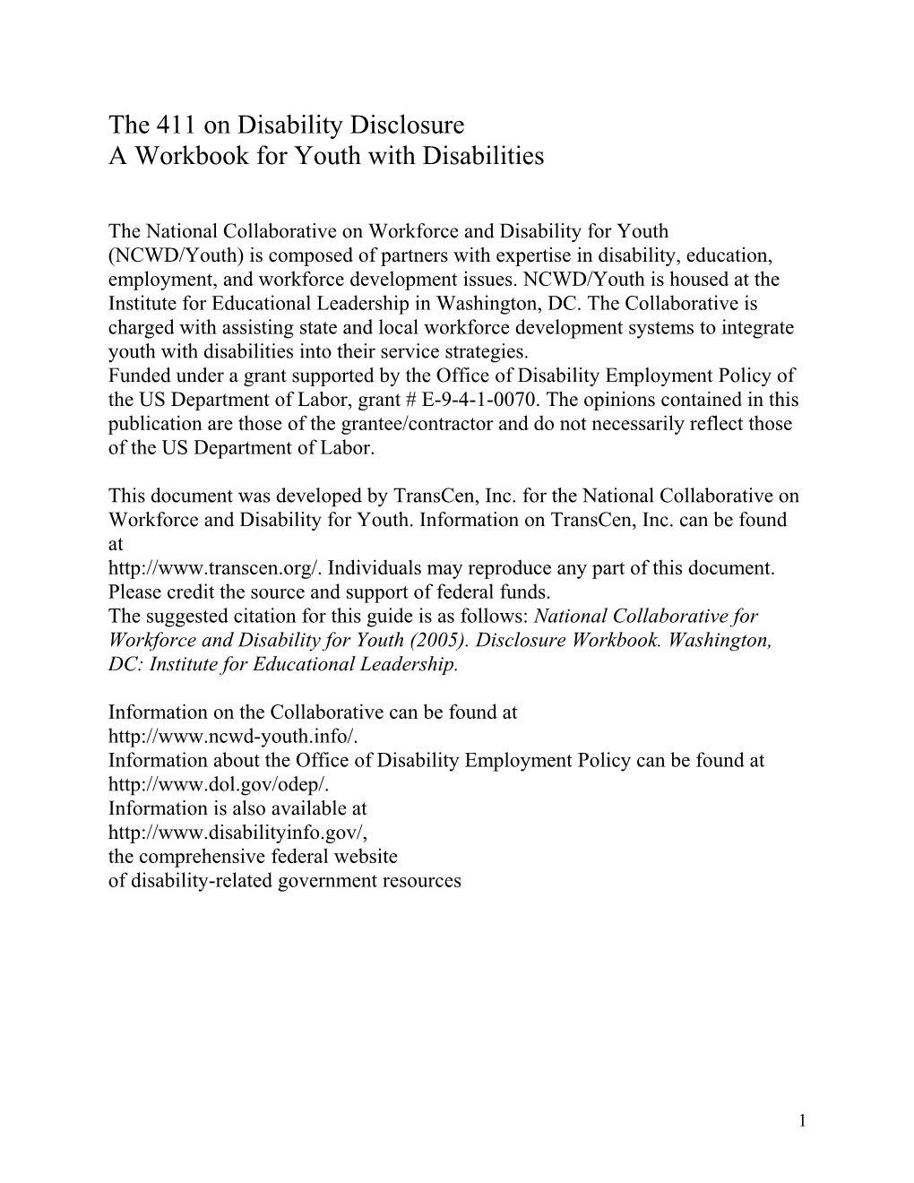 The 411 on Disability Disclosure