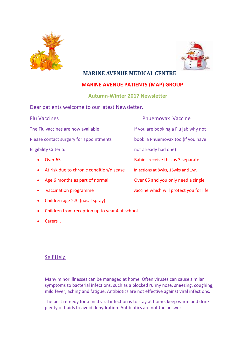 Dear Patients Welcome to Our Latest Newsletter