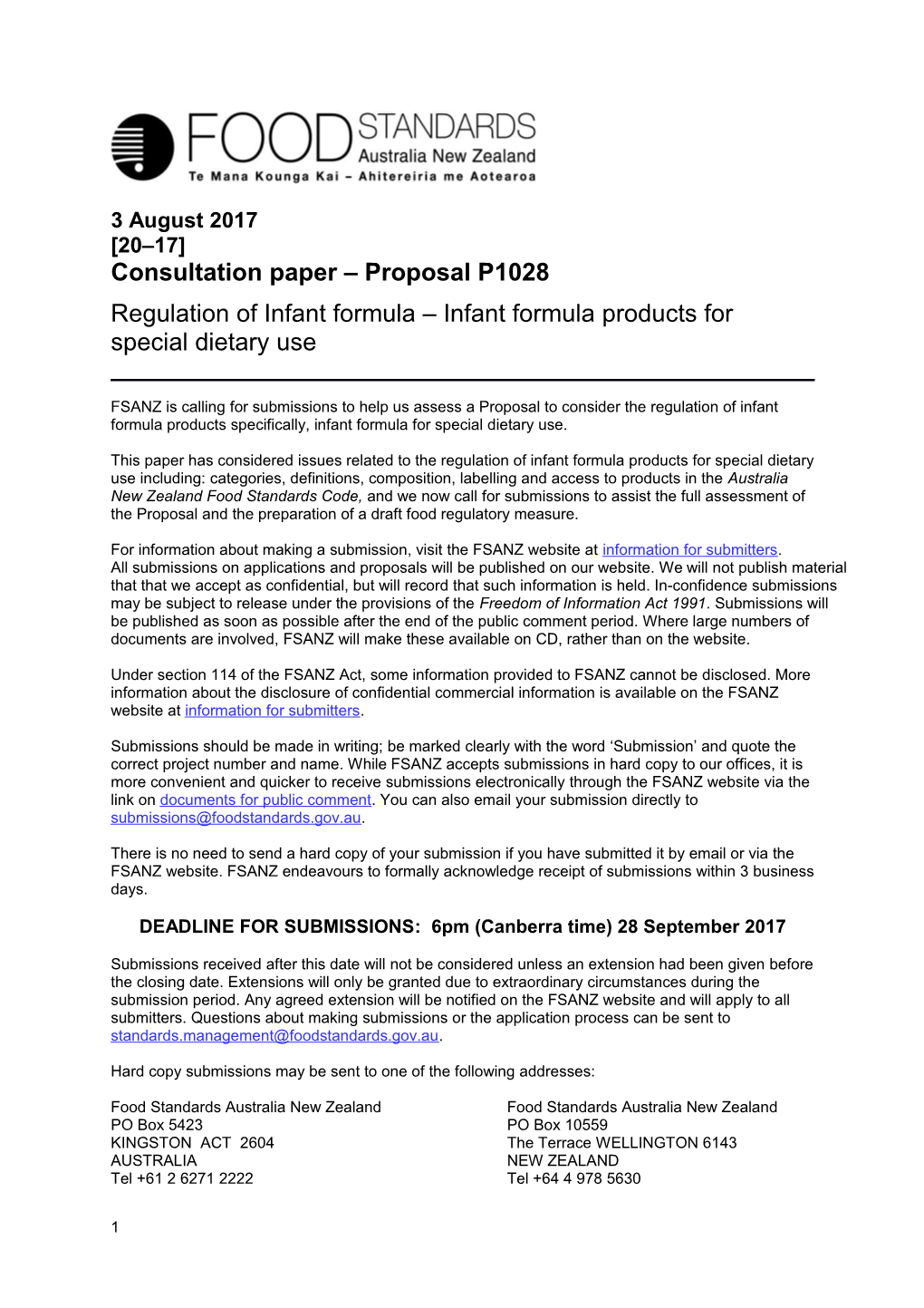 Consultation Paper Proposalp1028