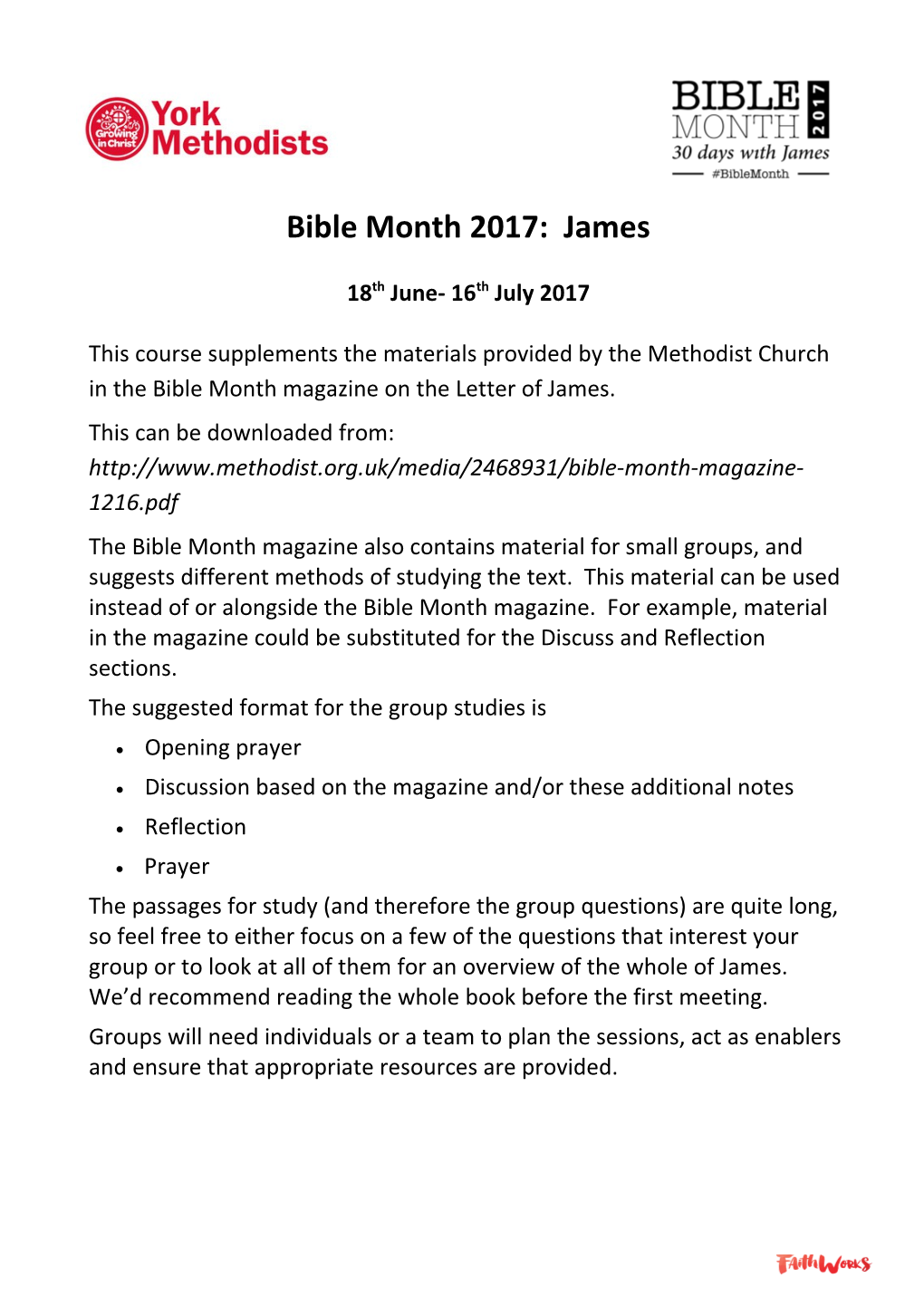 Bible Month 2017: James