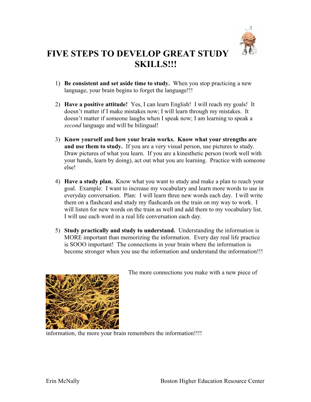Five Steps to Develop Great Study Skills