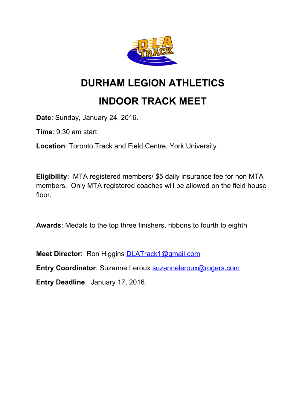 Durham Legion Athletics