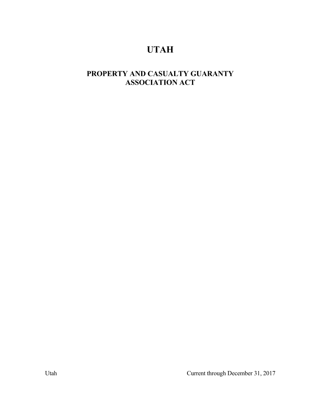 Property and Casualty Guaranty