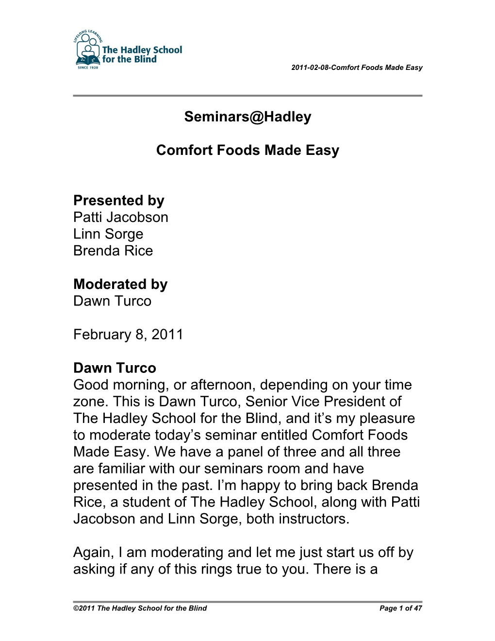 2011-02-08-Comfort Foods Made Easy