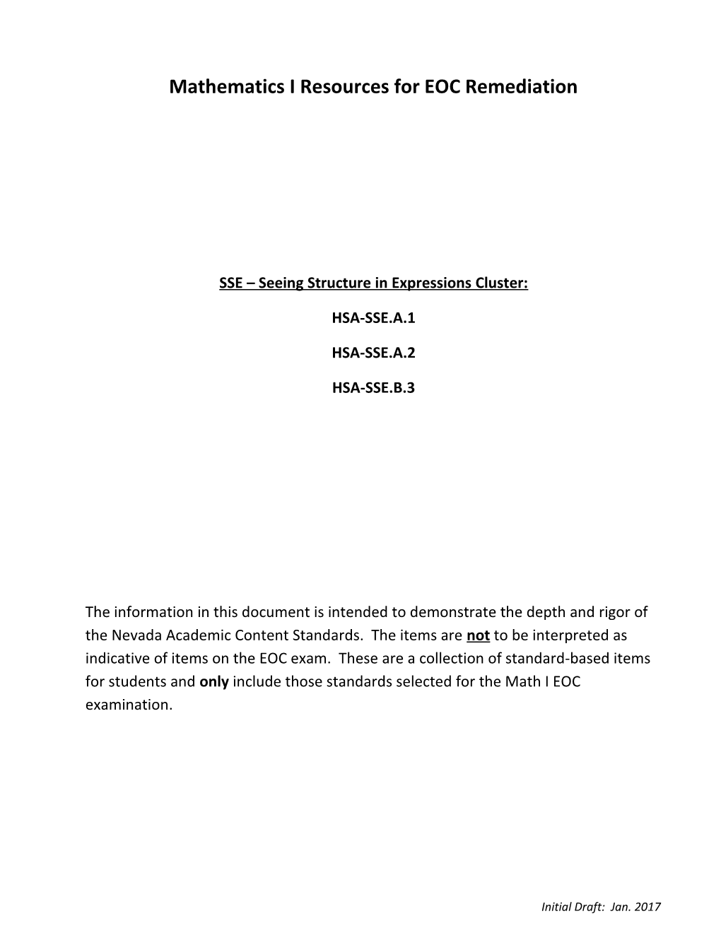 Sseseeing Structure in Expressions Cluster