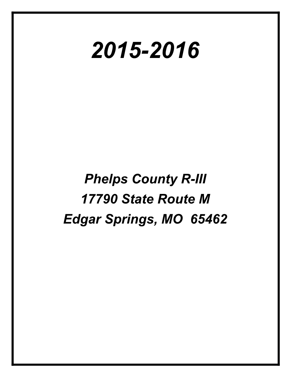 Phelps County R-III