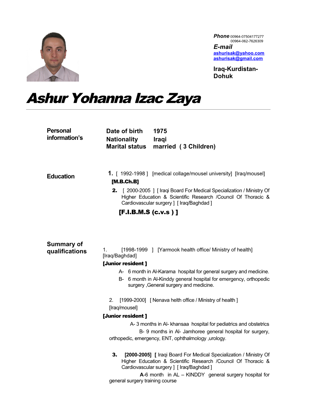 Ashur Yohanna Izac Zaya