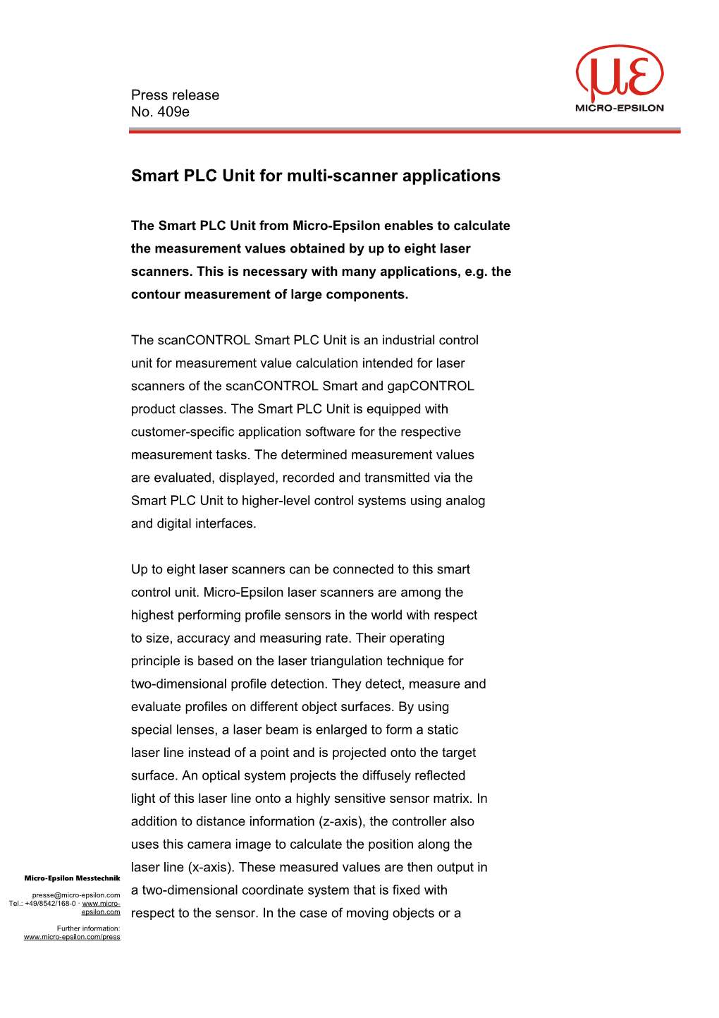 Smart PLC Unit for Multi-Scanner Applications