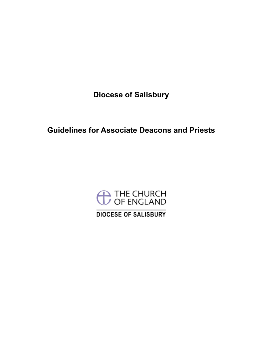 Guidelines for Associate Deacons and Priests