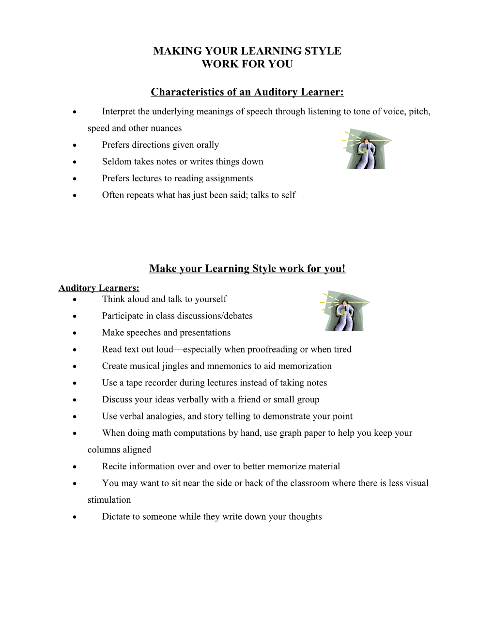 Characteristics of a Visual Learner