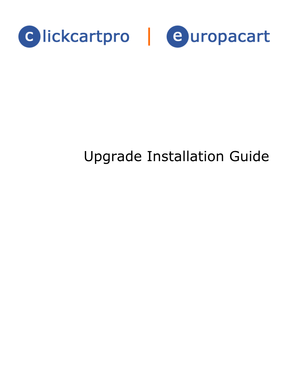 Upgrade Installation Guide