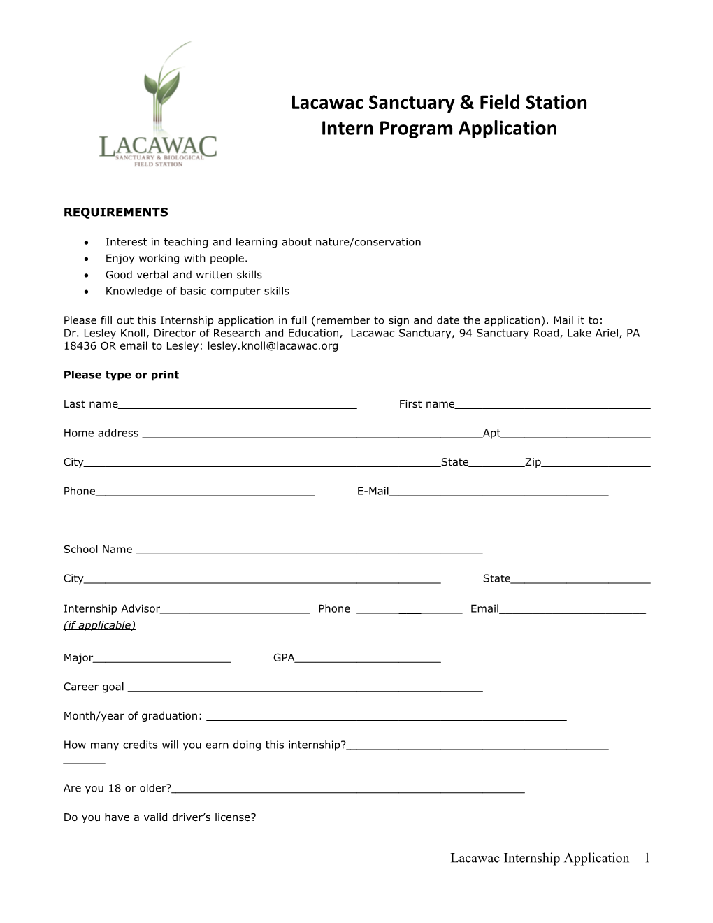 Lacawac Sanctuary Foundation, Inc