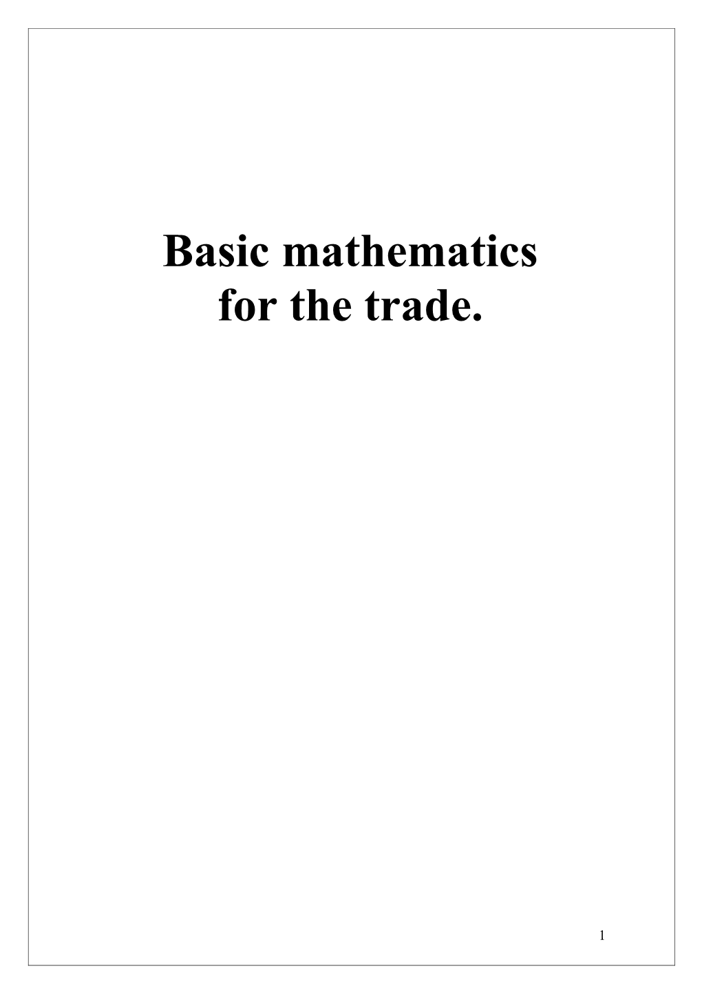 Mathematics, Useful Rules, Hints and Tables