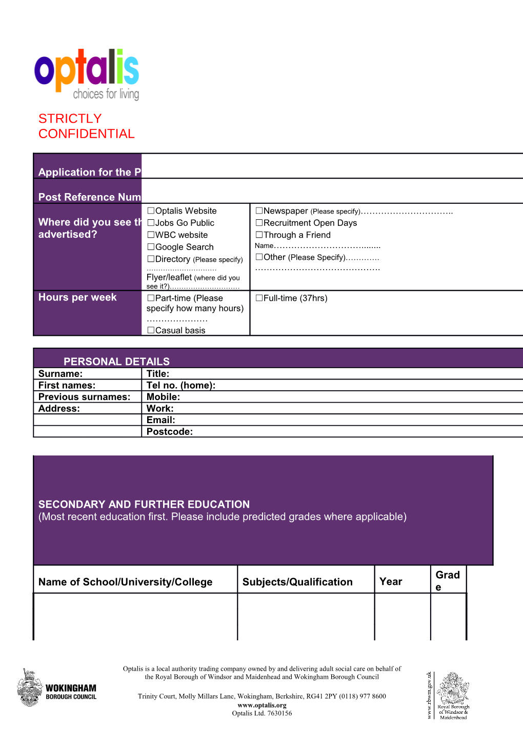 Employment Details: Current Or Last Employment