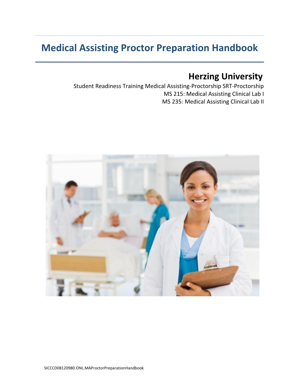 Medical Assisting Proctor Preparation Handbook