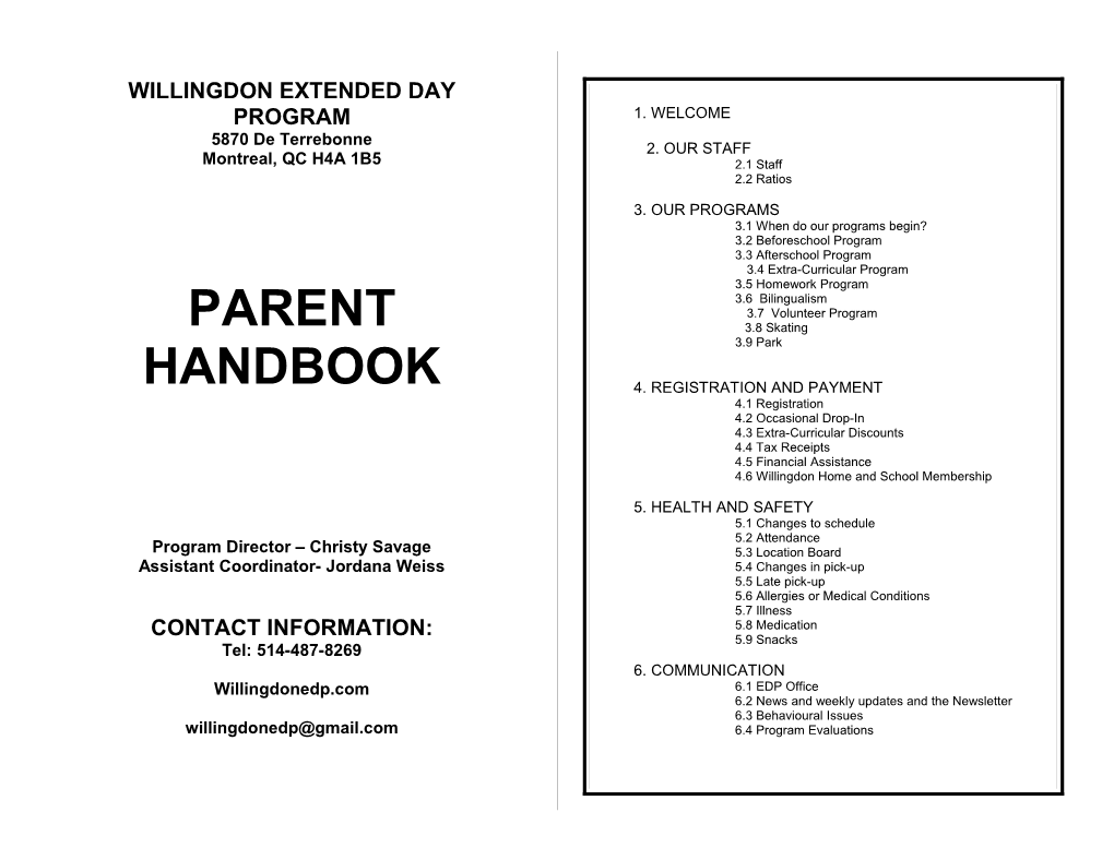 Willingdon Extended Day