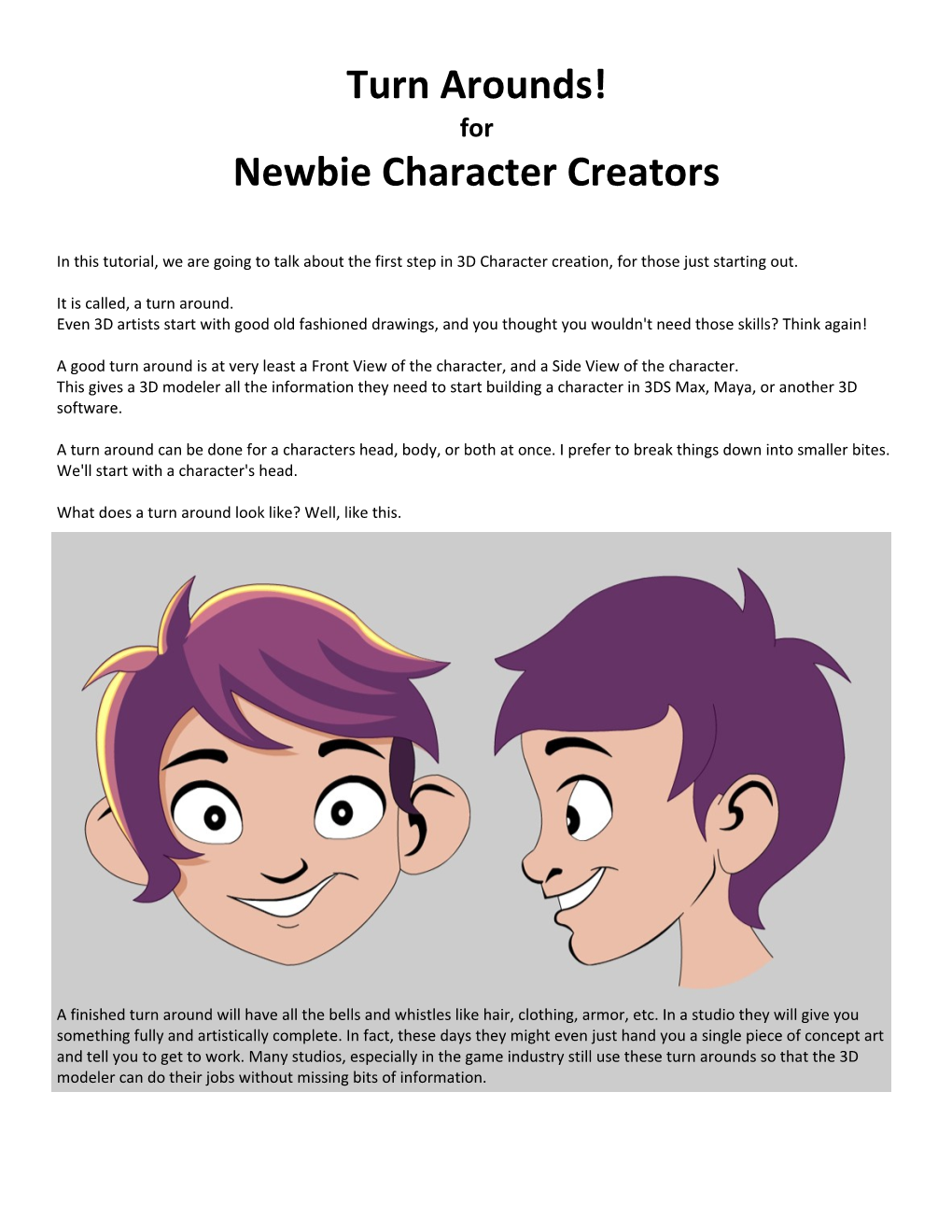 Newbie Character Creators