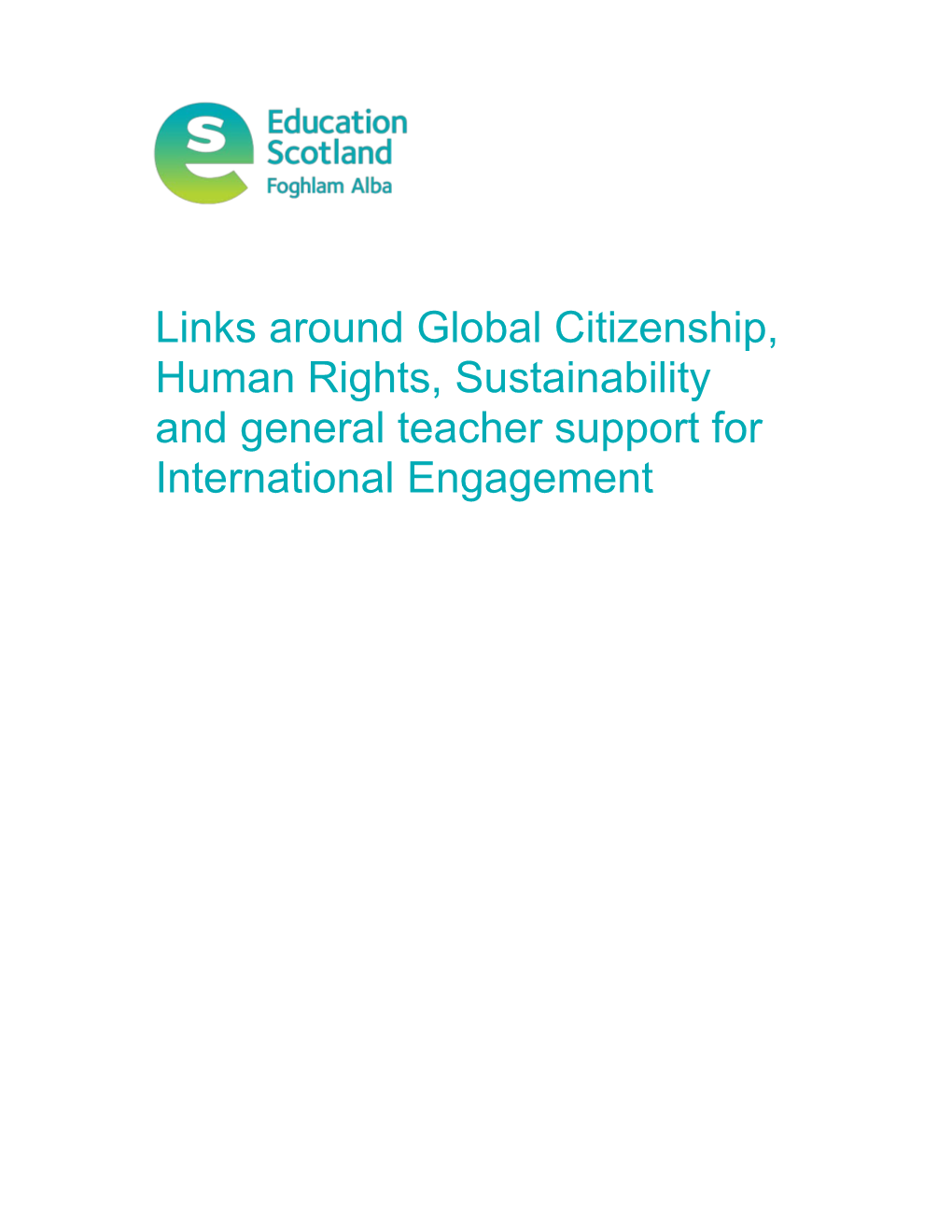 Word File: Links Around Global Citizenship, Human Rights, Sustainability and General Teacher