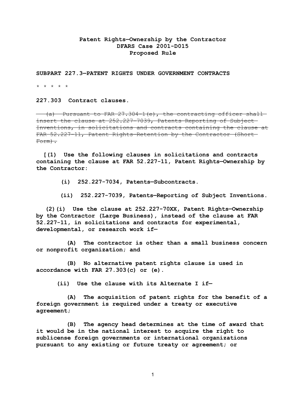 Patent Rights Ownership by the Contractor