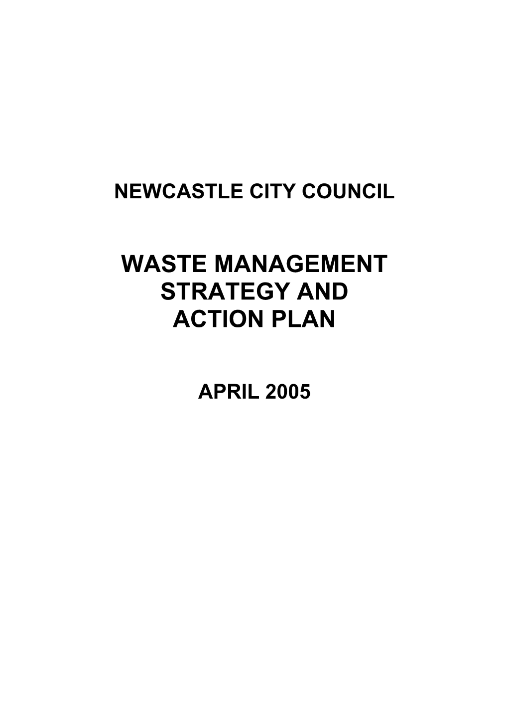 Waste Management Strategy And