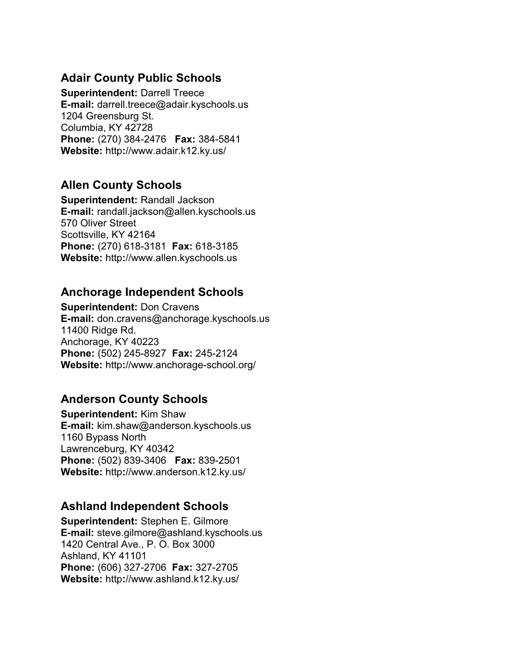 Adair County Public Schools